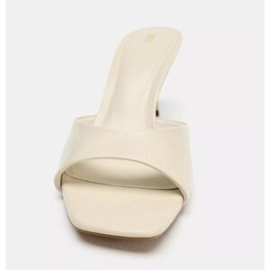 Zara Cream Open-Toe Slide Mule
